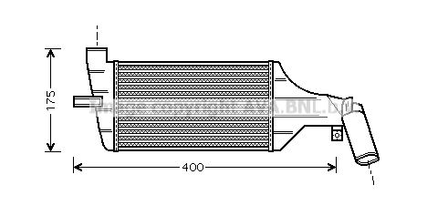 AVA QUALITY COOLING Интеркулер OL4325